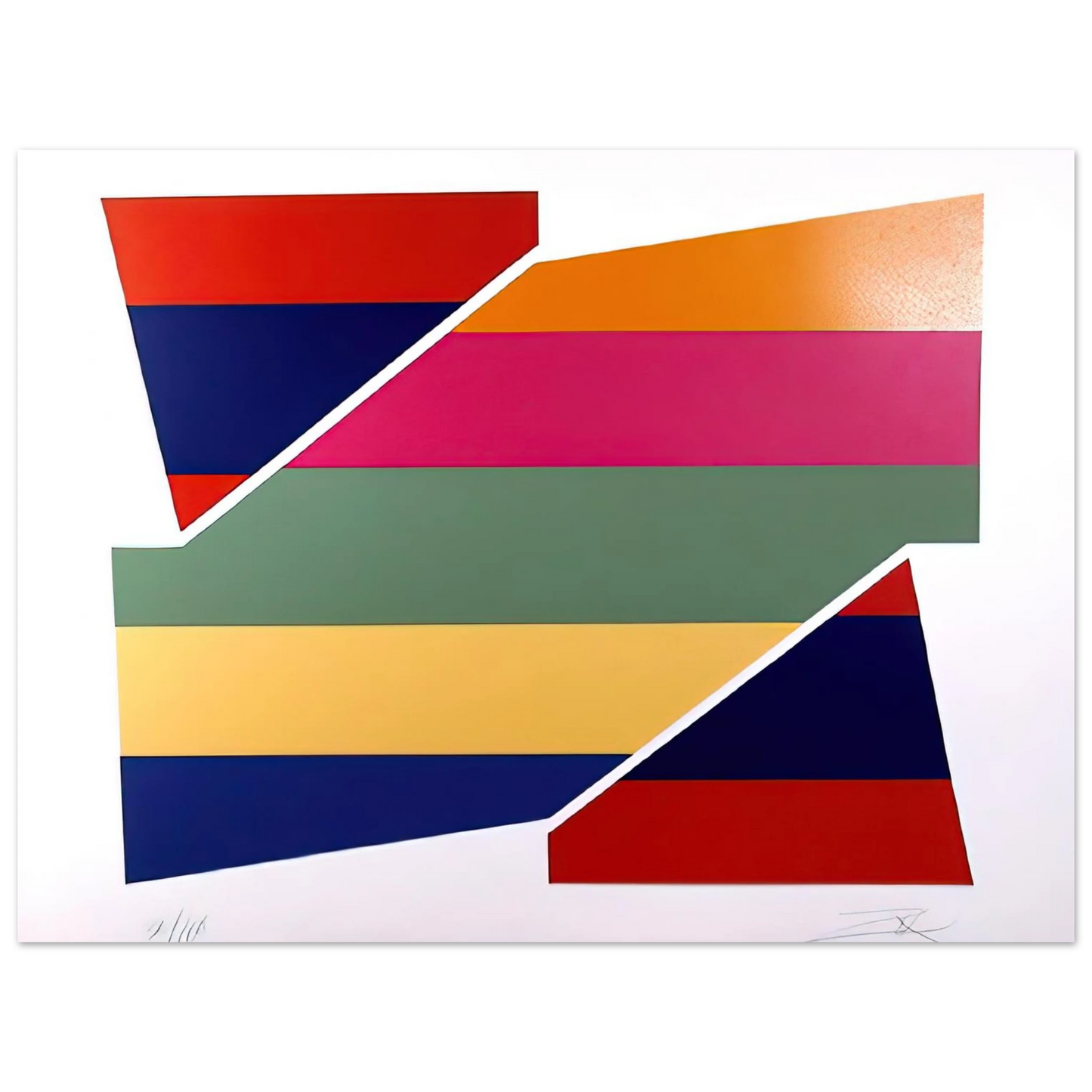 Larry Zox - Rotation I - 1980 75x100 cm / 30x40inches Fine Art Poster