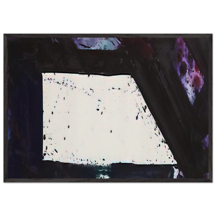 Untitled Purple Edge - Sam Francis 70x100 cm / 28x40 inches Framed Art Print – Black Wooden Frame