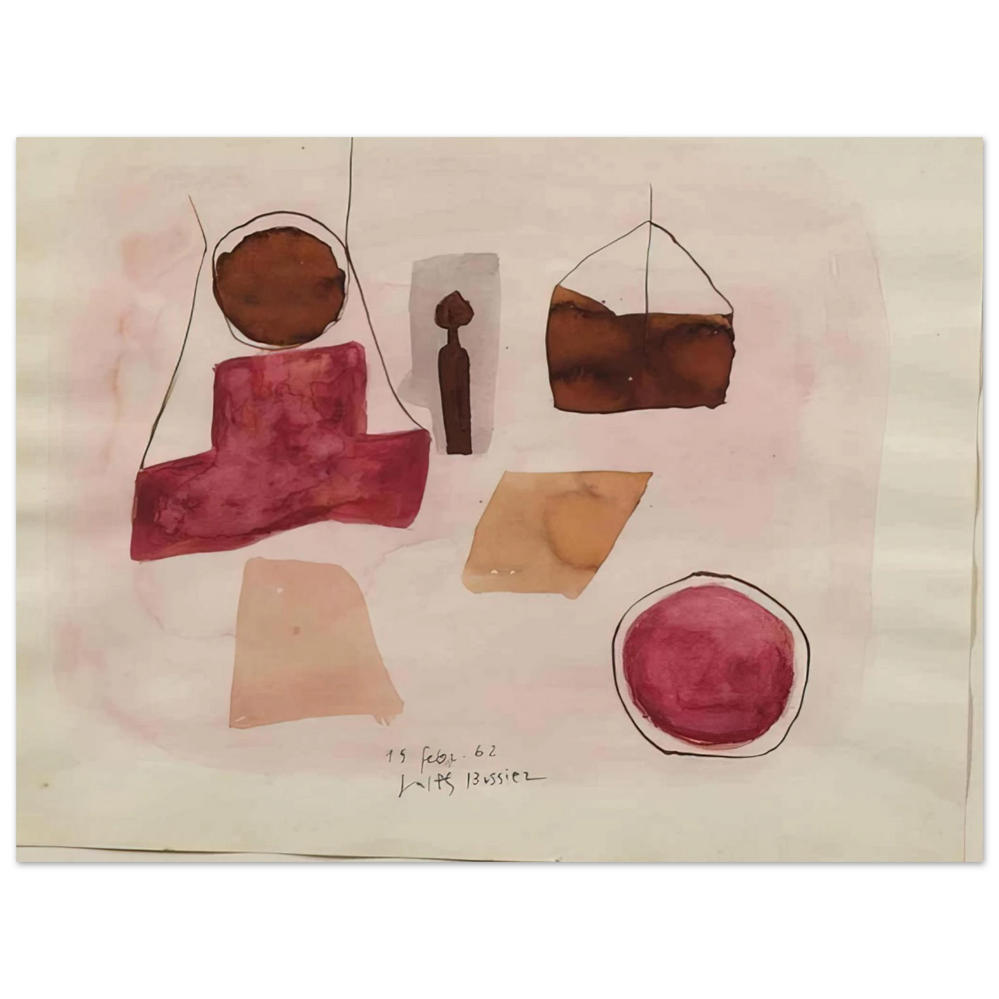 Julius Bissier - 15.Febr.62 - 1962 75x100 cm / 30x40inches Fine Art Poster