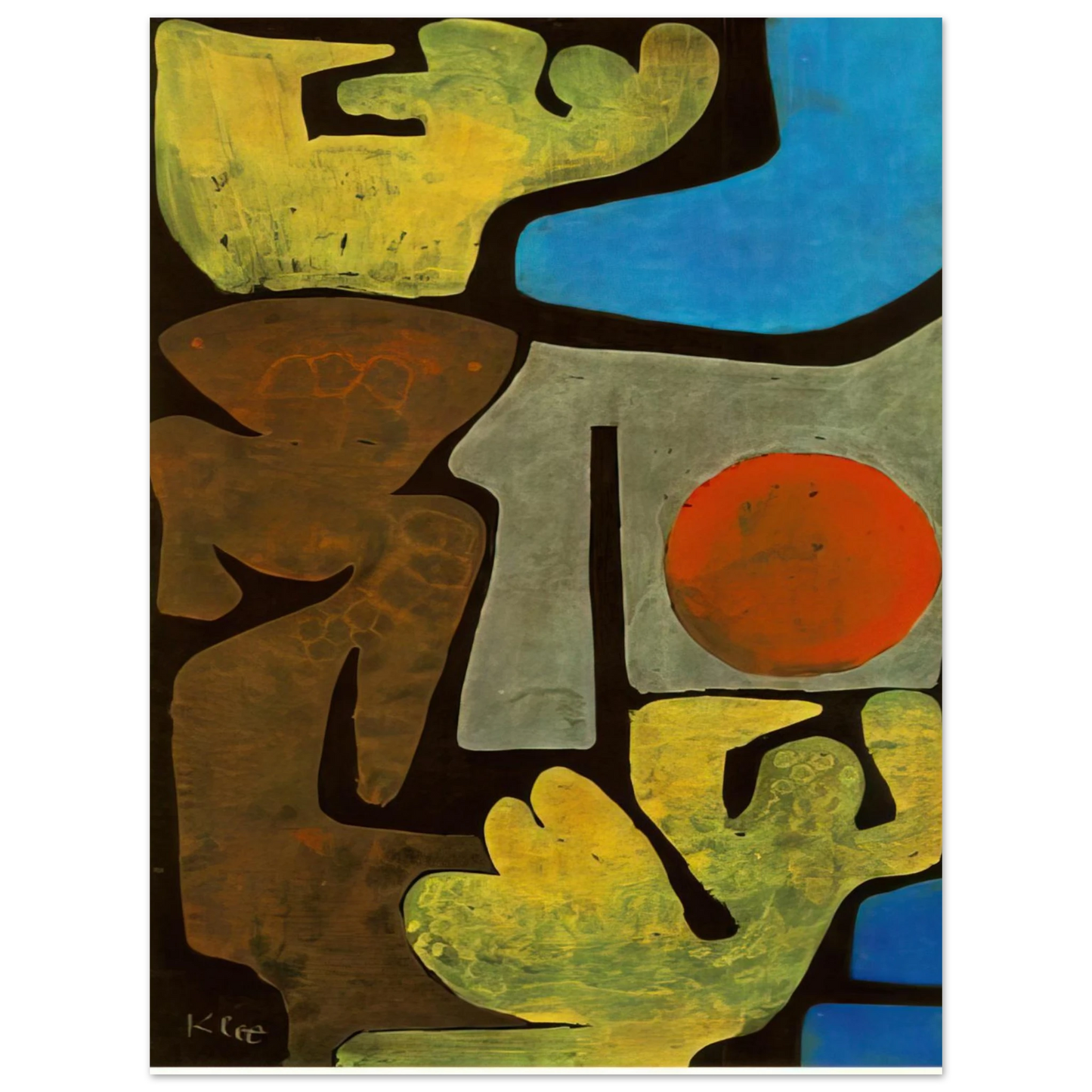 Paul Klee - PARK OF IDOLS 1938 75x100 cm / 30x40inches Fine Art Poster