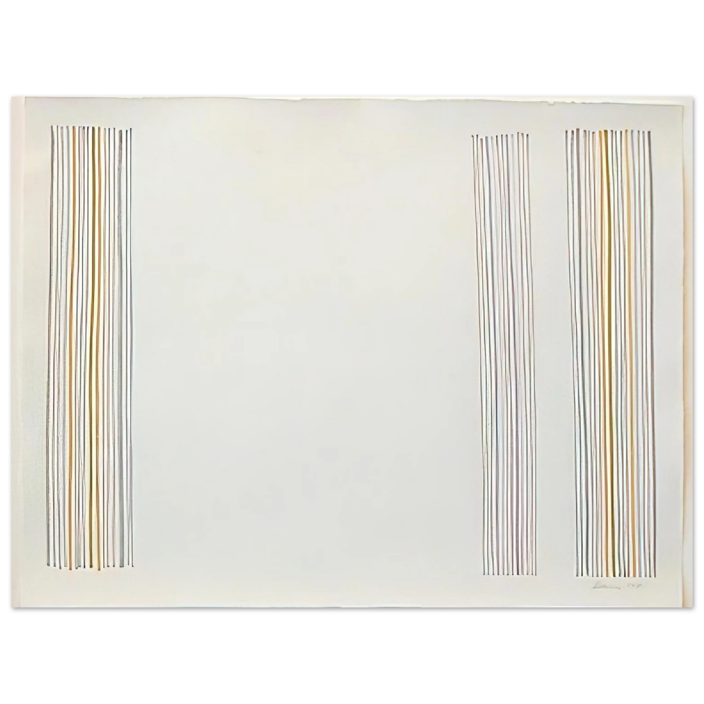 Gene Davis - Untitled - 1981 75x100 cm / 30x40inches Fine Art Poster