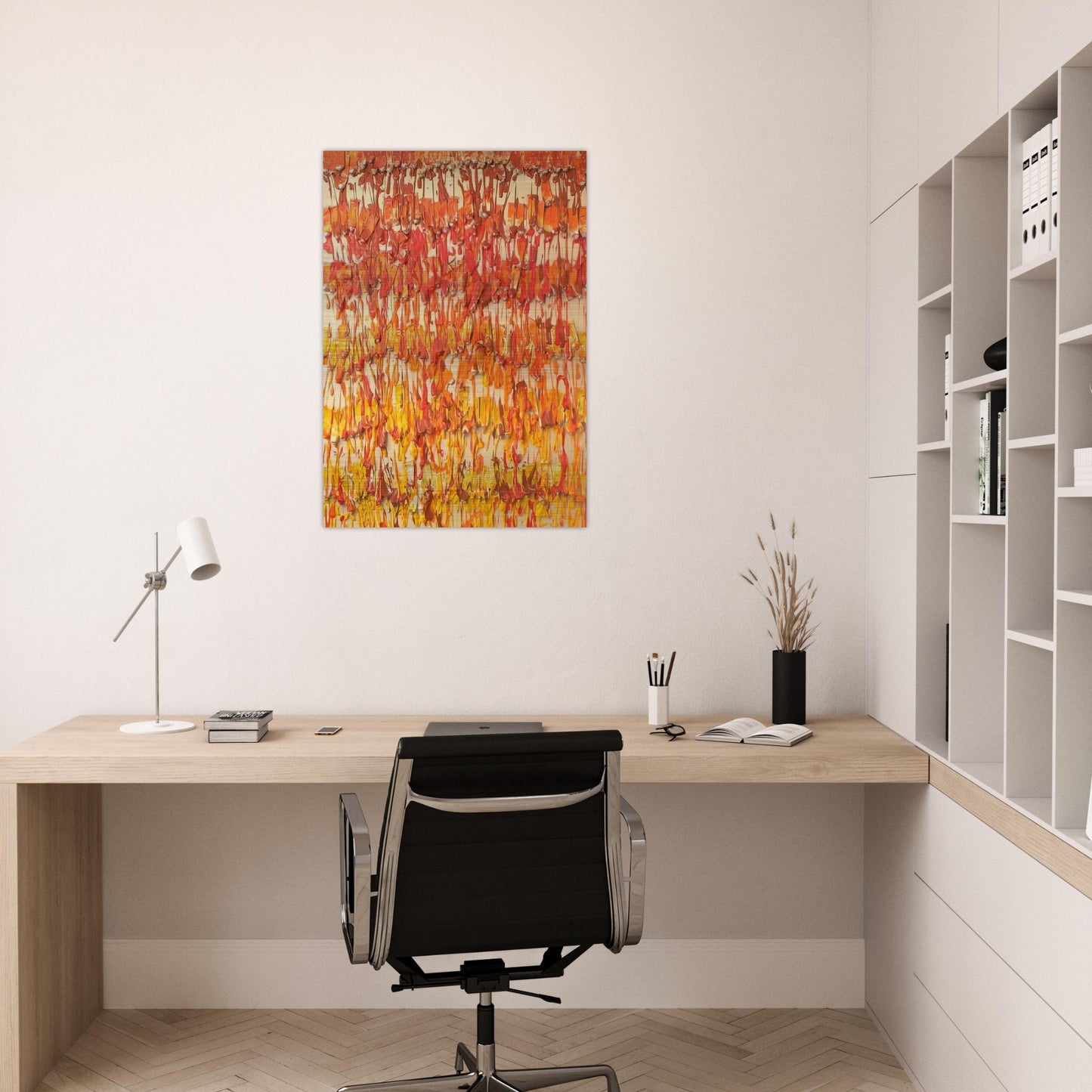 Dirty Painting - 1989 - Arman Brushed Aluminum Print - 70x100 cm / 28x40 inches | Arman Aluminum Print | Arman Prints