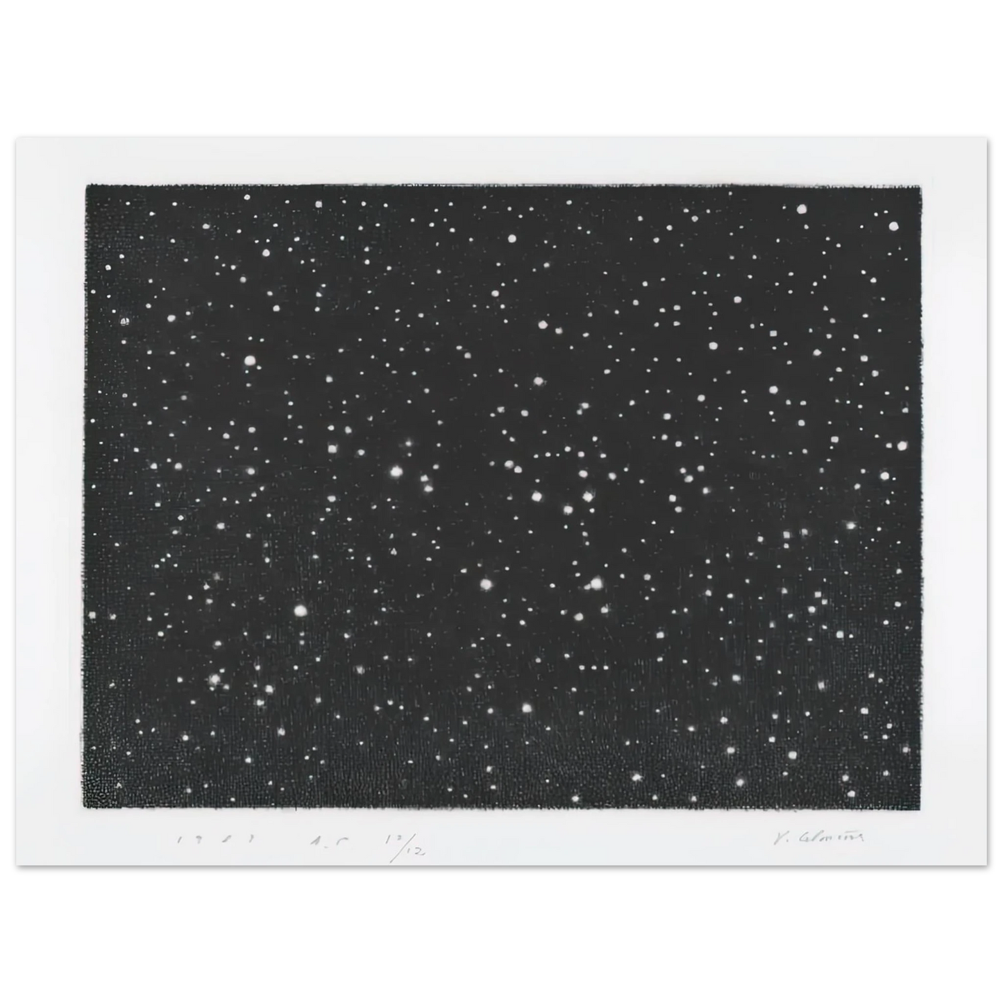 Vija Celmins - MOUNT HOLYOKE 1987 75x100 cm / 30x40inches Fine Art Poster
