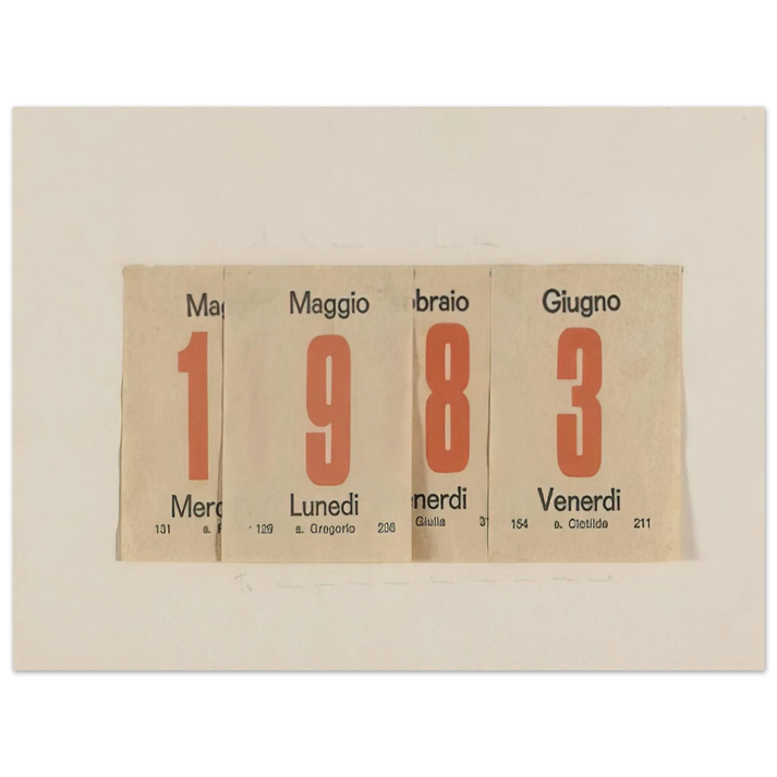 Alighiero Boetti - 1983 75x100 cm / 30x40inches Fine Art Poster