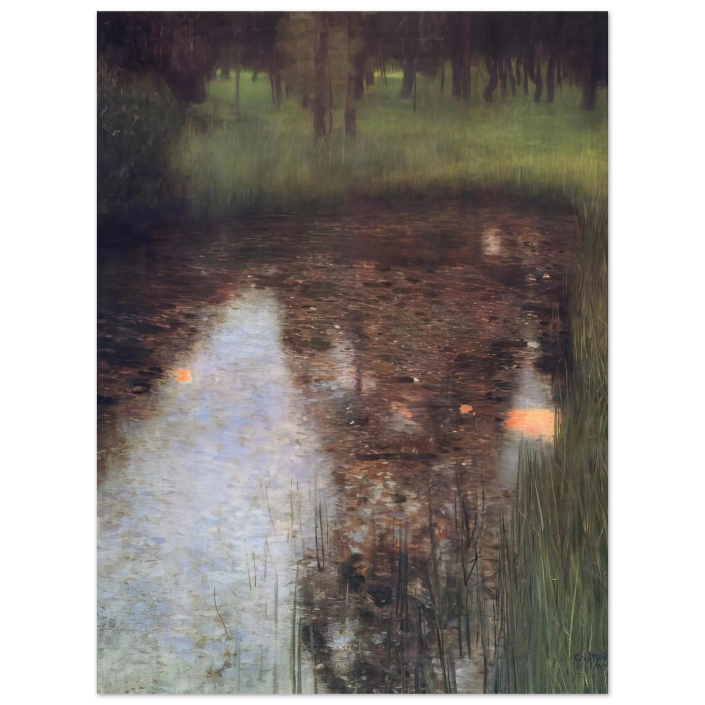 Gustav Klimt - THE SWAMP 1900 75x100 cm / 30x40inches Fine Art Poster