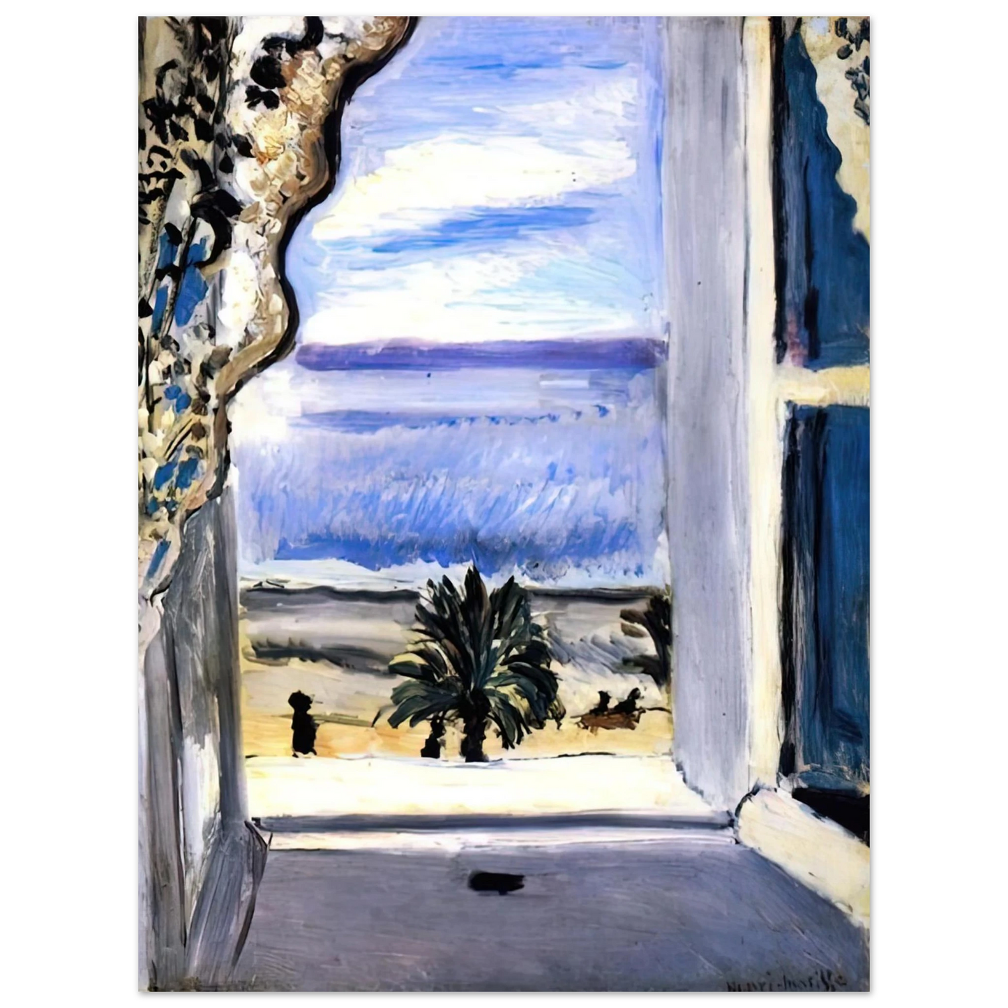 Henri Matisse - THE OPEN WINDOW 1918 75x100 cm / 30x40inches Fine Art Poster