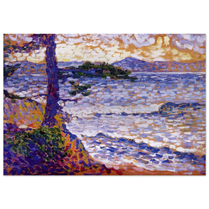 The Mediterranean Coast - Henri-Edmond Cross Brushed Aluminum Print - 70x100 cm / 28x40 inches | Henri-Edmond Cross Aluminum Print | Henri-Edmond Cross Prints