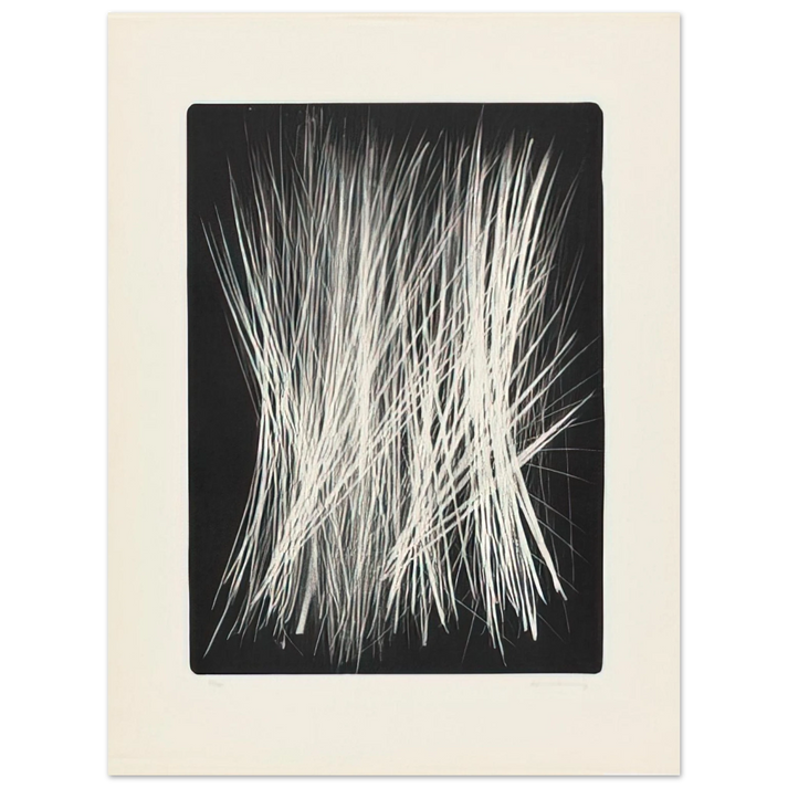 Hans Hartung - Untitled L 102 - 1963 75x100 cm / 30x40inches Fine Art Poster
