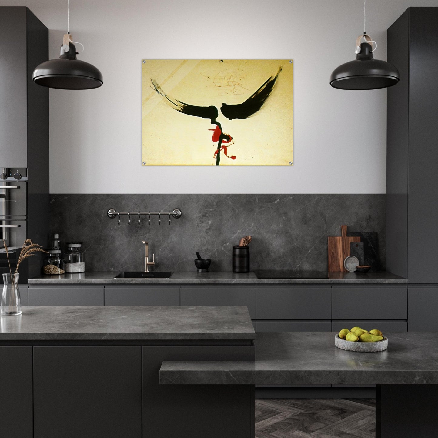 DALI S MOUSTACHE - Salvador Dali Acrylic Print - 70x100 cm / 28x40″ inches