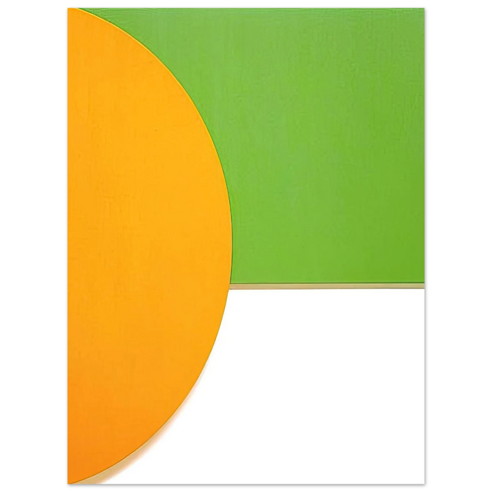 Ellsworth Kelly - Orange Relief with Green 75x100 cm / 30x40inches Fine Art Poster