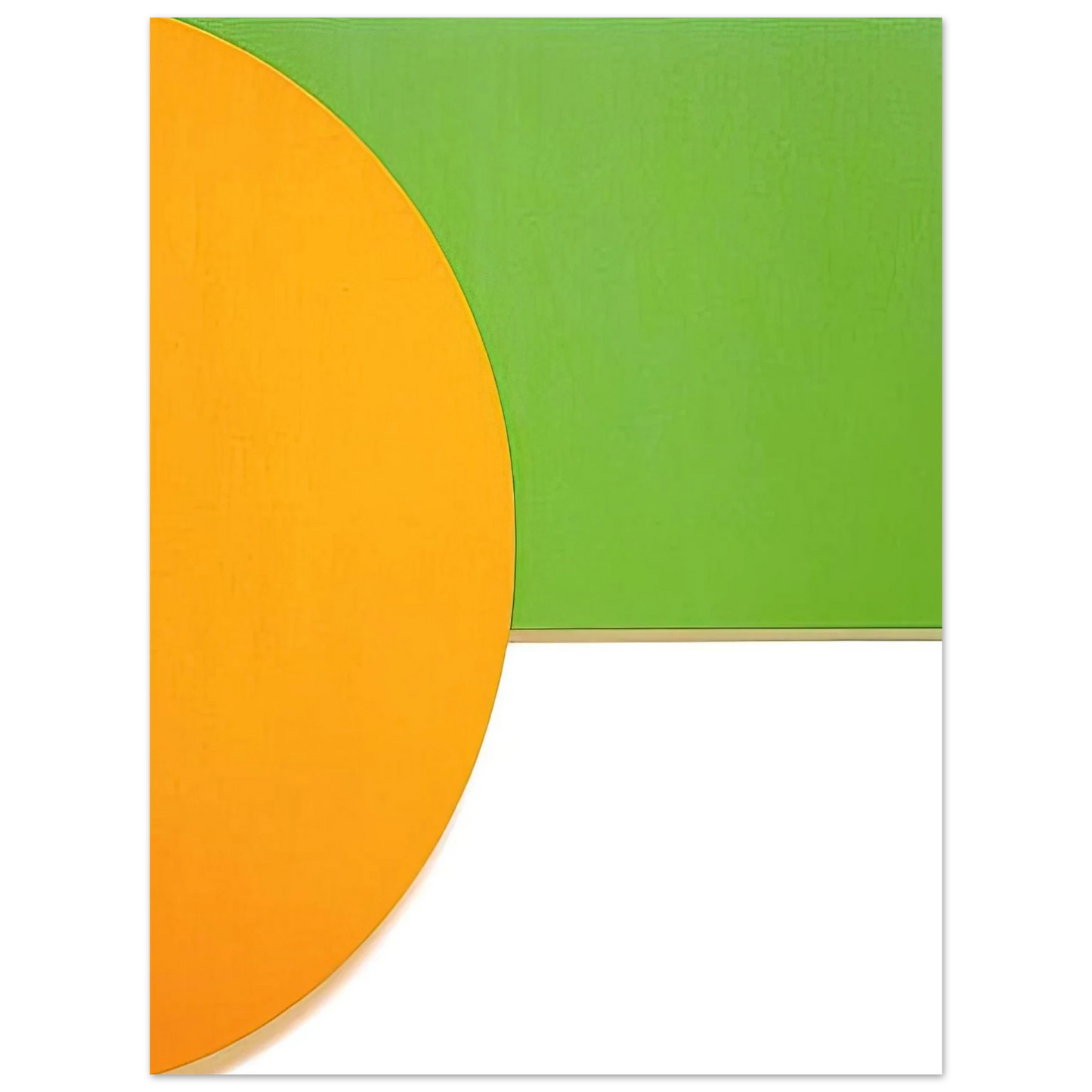 Ellsworth Kelly - Orange Relief with Green 75x100 cm / 30x40inches Fine Art Poster