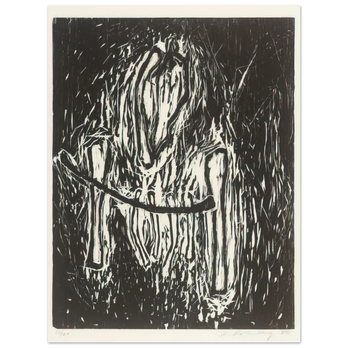 Susan Rothenberg - HEAD AND BONES 1980 75x100 cm / 30x40inches Fine Art Poster