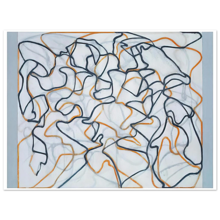 Brice Marden - White Ground Letter - 2010 75x100 cm / 30x40inches Fine Art Poster