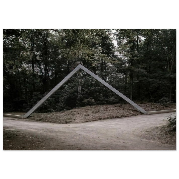 La plate-bande - 1988 - Francois Morellet Brushed Aluminum Print - 70x100 cm / 28x40 inches | Francois Morellet Aluminum Print | Francois Morellet Prints