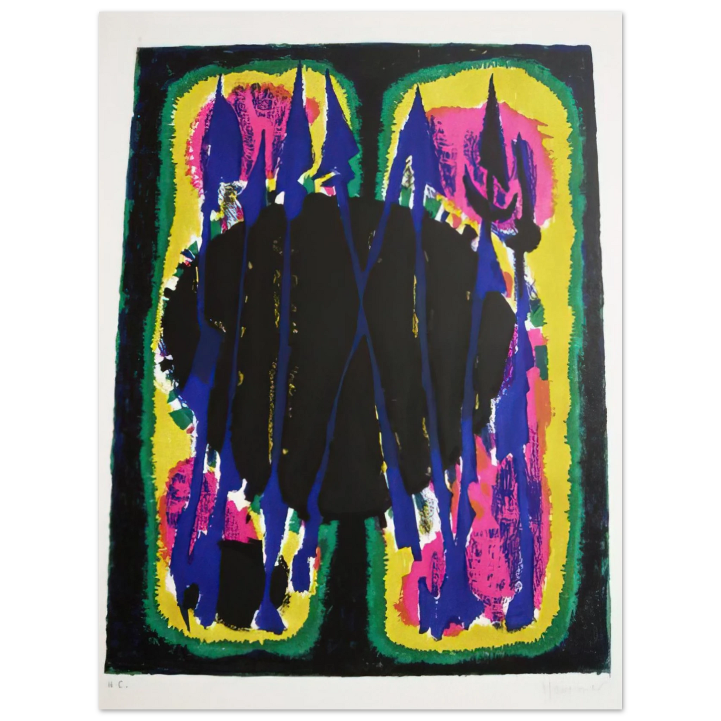 Alfred Manessier - La Mise au tombeau - 1949 75x100 cm / 30x40inches Fine Art Poster