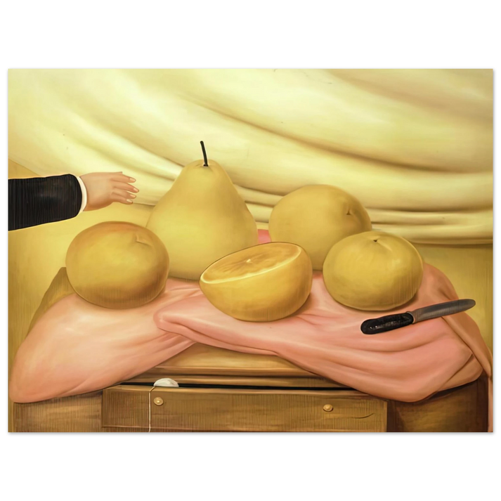 Fernando Botero - STILL LIFE WITH FRUITS 75x100 cm / 30x40inches Fine Art Poster