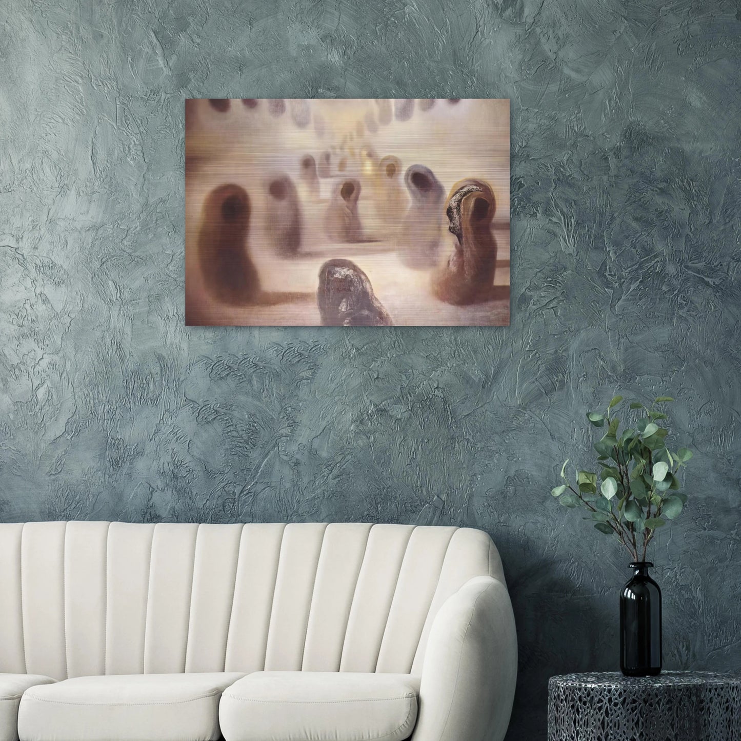 DESOXYRIBONUCLEIC ACID ARABS - Salvador Dali Brushed Aluminum Print - 70x100 cm / 28x40 inches | Salvador Dali Aluminum Print | Salvador Dali Prints