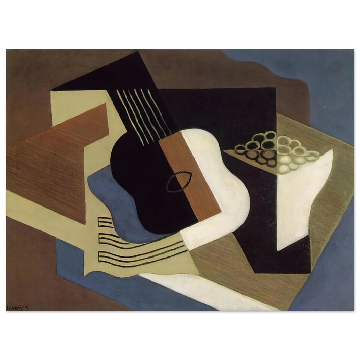 Juan Gris - GUITAR AND FRUIT DISH 1919 75x100 cm / 30x40inches Fine Art Poster