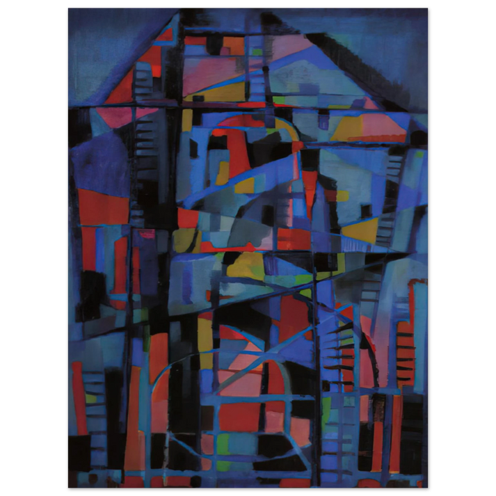 Alfred Manessier - Angelus domini nuntiavit mariæ - 1947 75x100 cm / 30x40inches Fine Art Poster