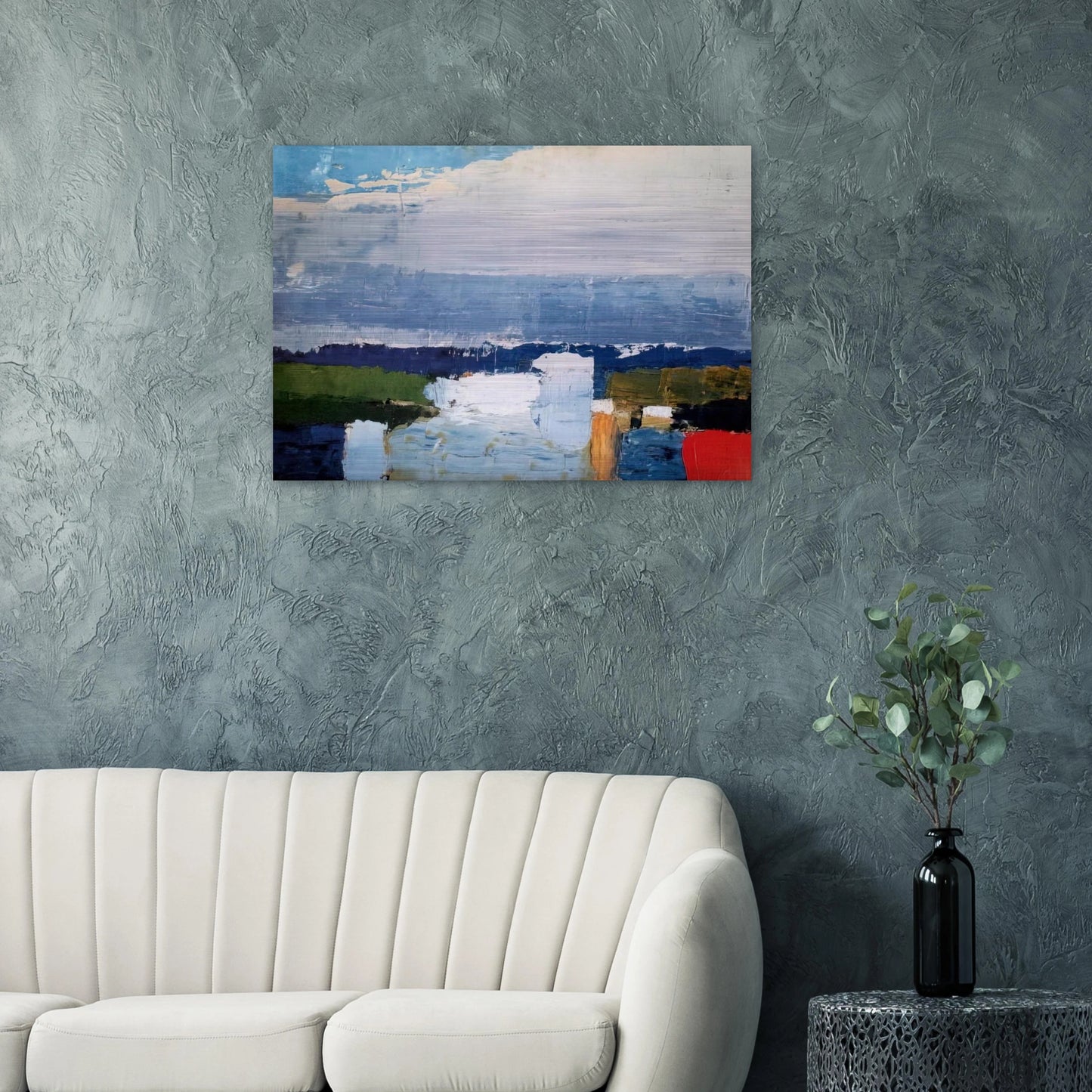 Paysage du midi - Art Informel - Nicolas de Stael Brushed Aluminum Print - 70x100 cm / 28x40 inches | Nicolas de Stael Aluminum Print | Nicolas de Stael Prints