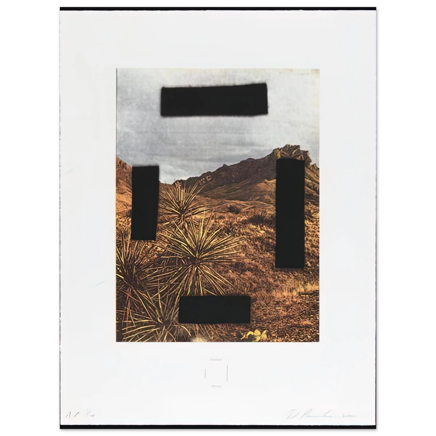 Edward Ruscha - NOOSE AROUND YOUR NECK COUNTRY CITYSCAPES SERIES 2001 75x100 cm / 30x40inches Fine Art Poster