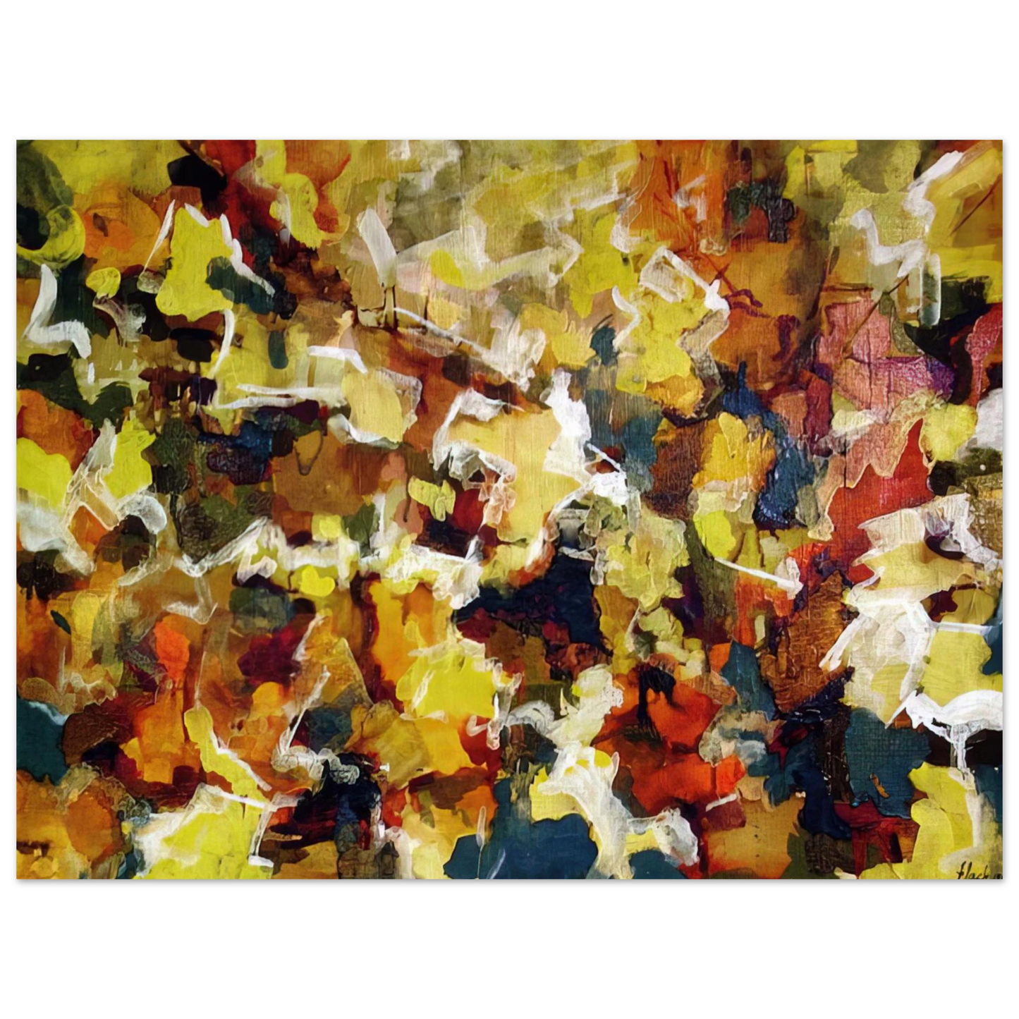 Audrey Flack - ABSTRACT EXPRESSIONIST AUTUMN SKY 1953 75x100 cm / 30x40inches Fine Art Poster