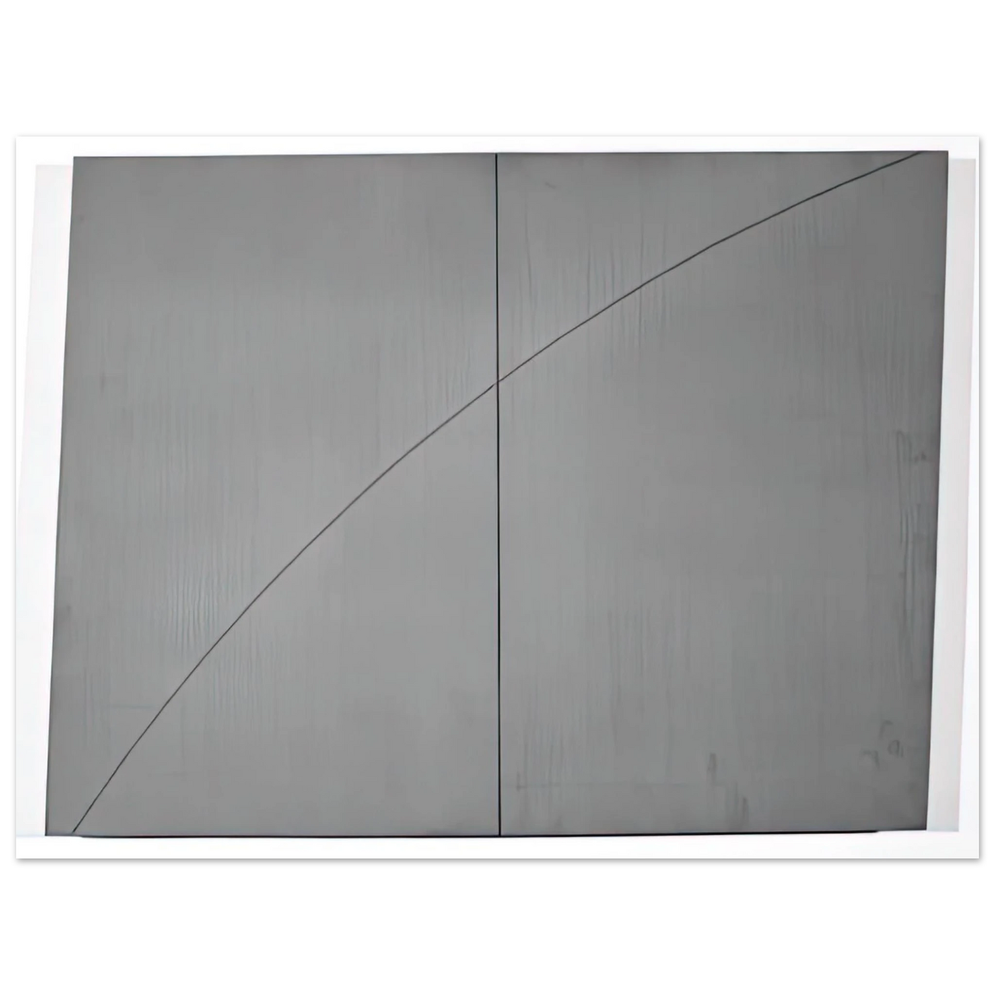 Robert Mangold - A CURVED LINE WITHIN TWO DISTORTED RECTANGLES 1978 75x100 cm / 30x40inches Fine Art Poster