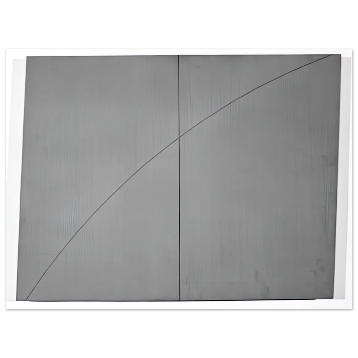 Robert Mangold - A CURVED LINE WITHIN TWO DISTORTED RECTANGLES 1978 75x100 cm / 30x40inches Fine Art Poster