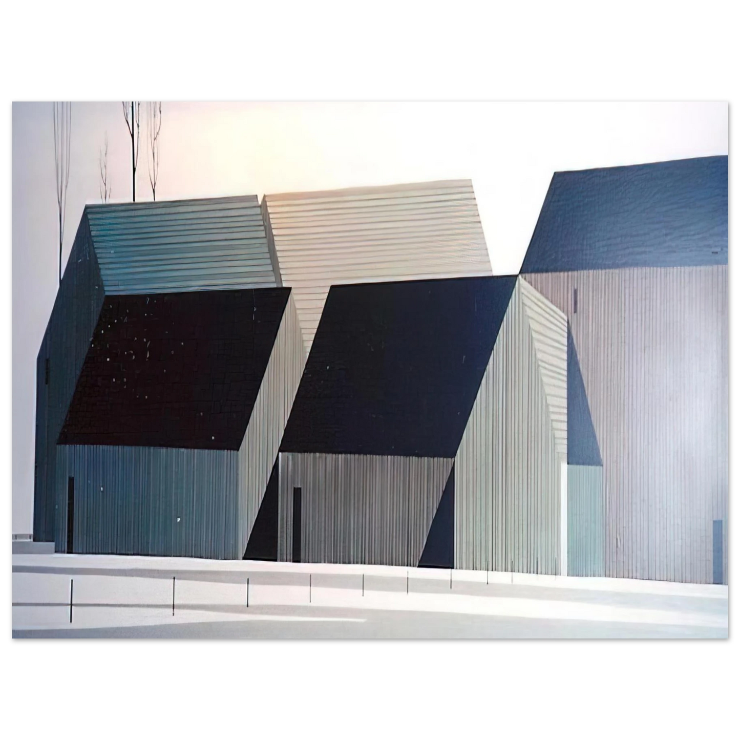 Eyvind Earle - Barns 75x100 cm / 30x40inches Fine Art Poster