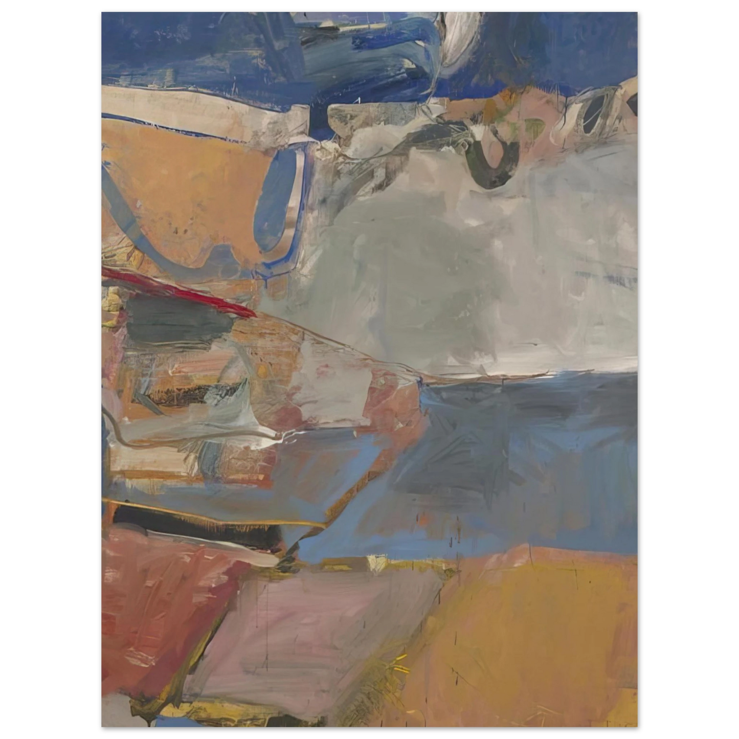 Richard Diebenkorn - Berkeley #22 75x100 cm / 30x40inches Fine Art Poster