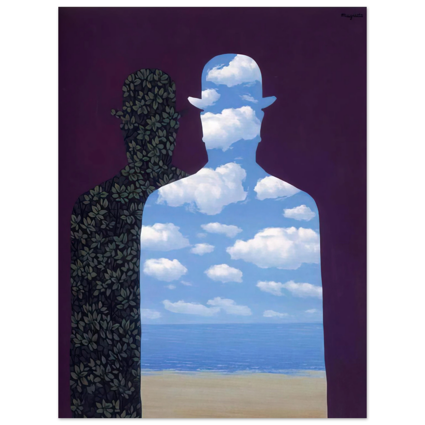 Rene Magritte - HIGH SOCIETY 1962 75x100 cm / 30x40inches Fine Art Poster