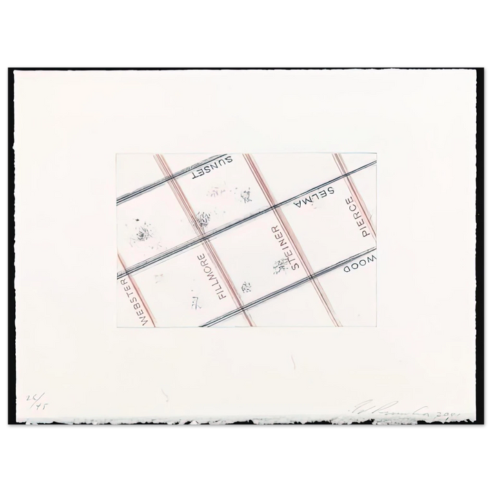 Edward Ruscha - PIERCE FROM LOS FRANCISCO SAN ANGELES PORTFOLIO 75x100 cm / 30x40inches Fine Art Poster