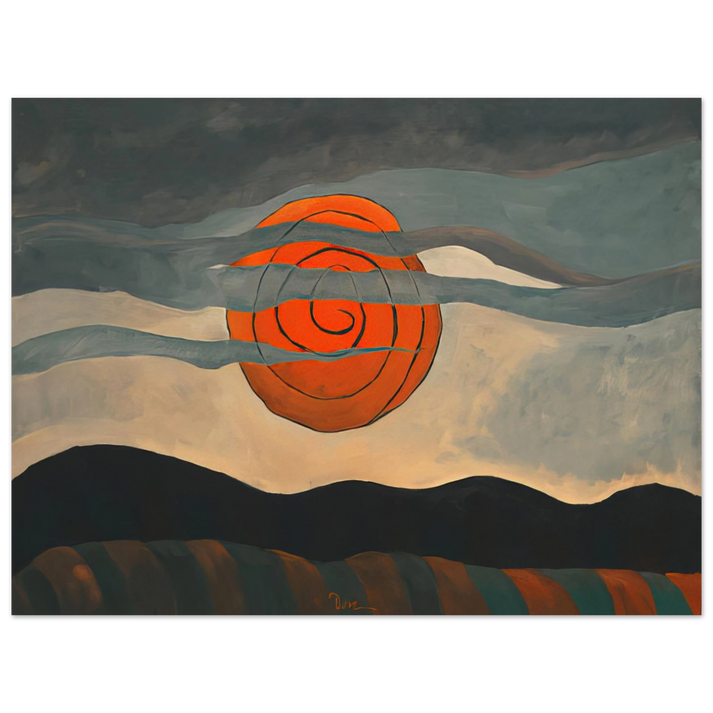 Arthur Dove - Red Sun - 1935 75x100 cm / 30x40inches Fine Art Poster