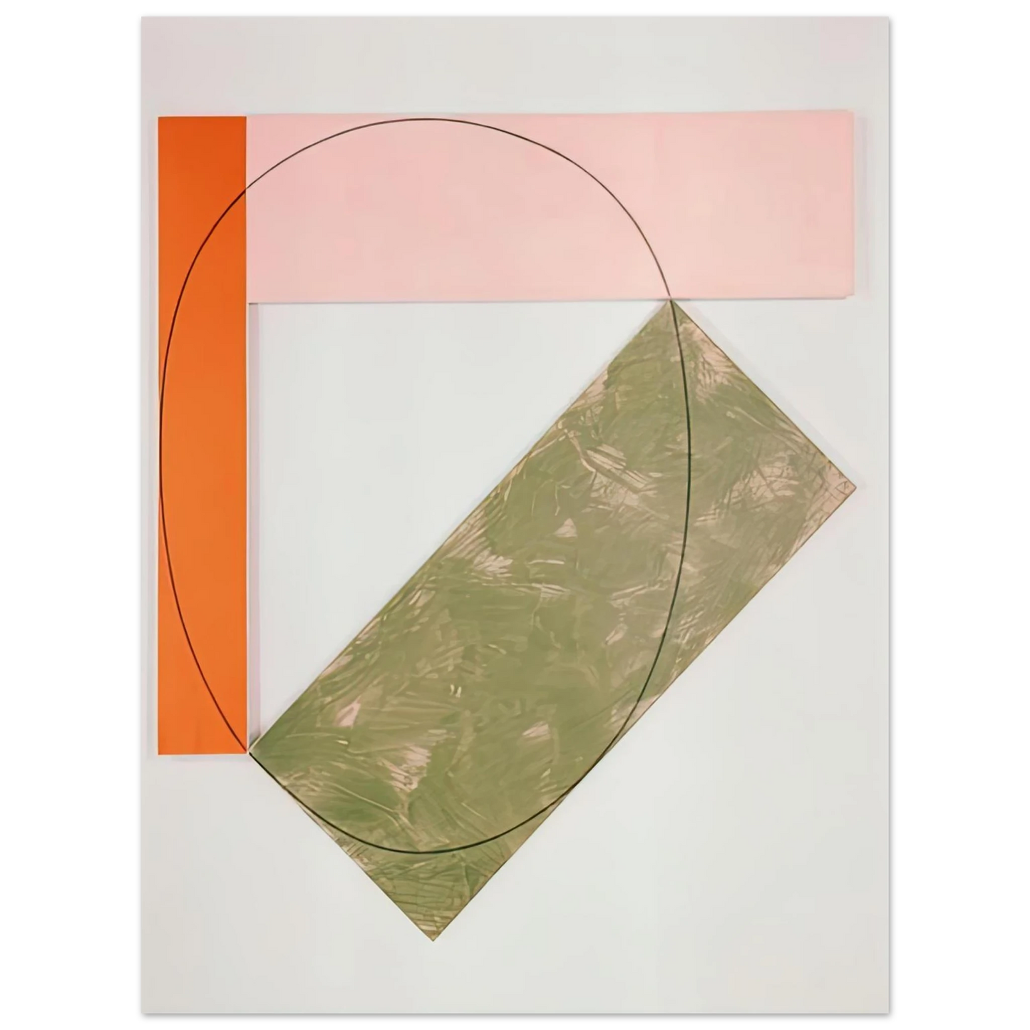 Robert Mangold - THREE COLOR FRAME PAINTING 1985 75x100 cm / 30x40inches Fine Art Poster