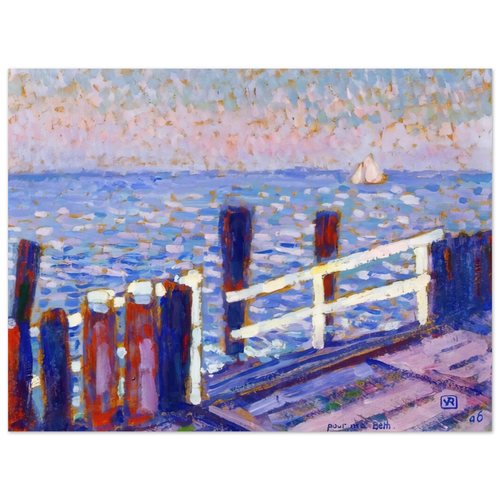 Theo van Rysselberghe - THE JETTY 1906 75x100 cm / 30x40inches Fine Art Poster