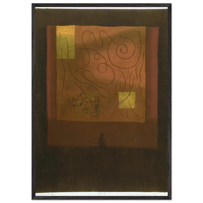 Almanac - 1967 - Hiroyuki Tajima 70x100 cm / 28x40 inches Framed Art Print – Black Wooden Frame