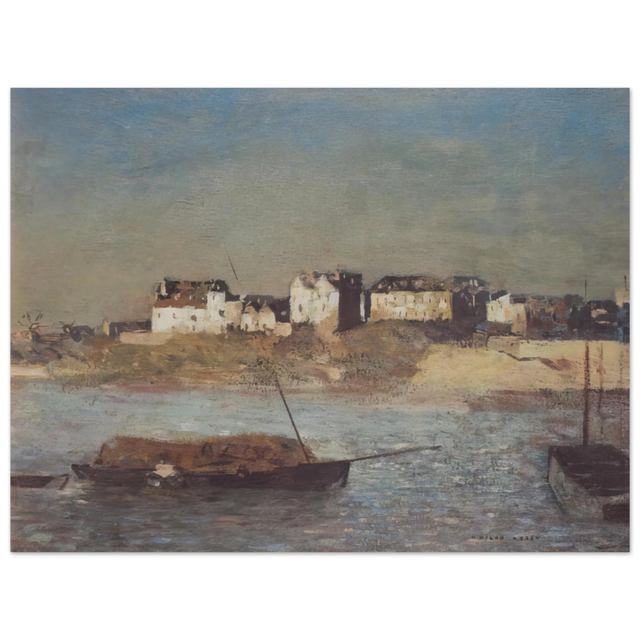 Odilon Redon - BRETON HARBOUR 75x100 cm / 30x40inches Fine Art Poster