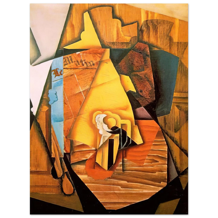 Juan Gris - A MAN IN A CAFE 1914 75x100 cm / 30x40inches Fine Art Poster