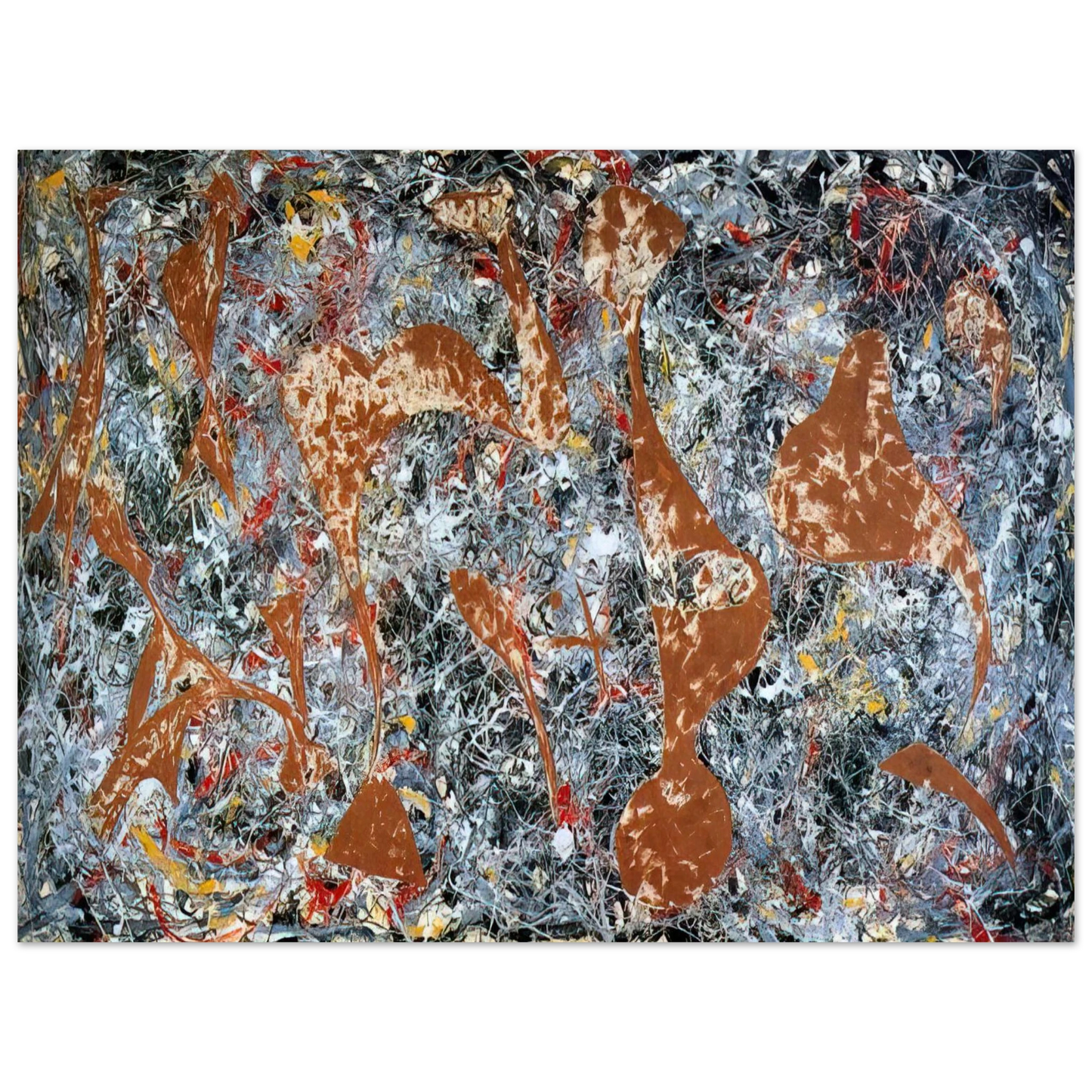 Jackson Pollock - NUMBER 7 OUT OF THE WEB 1949 75x100 cm / 30x40inches Fine Art Poster