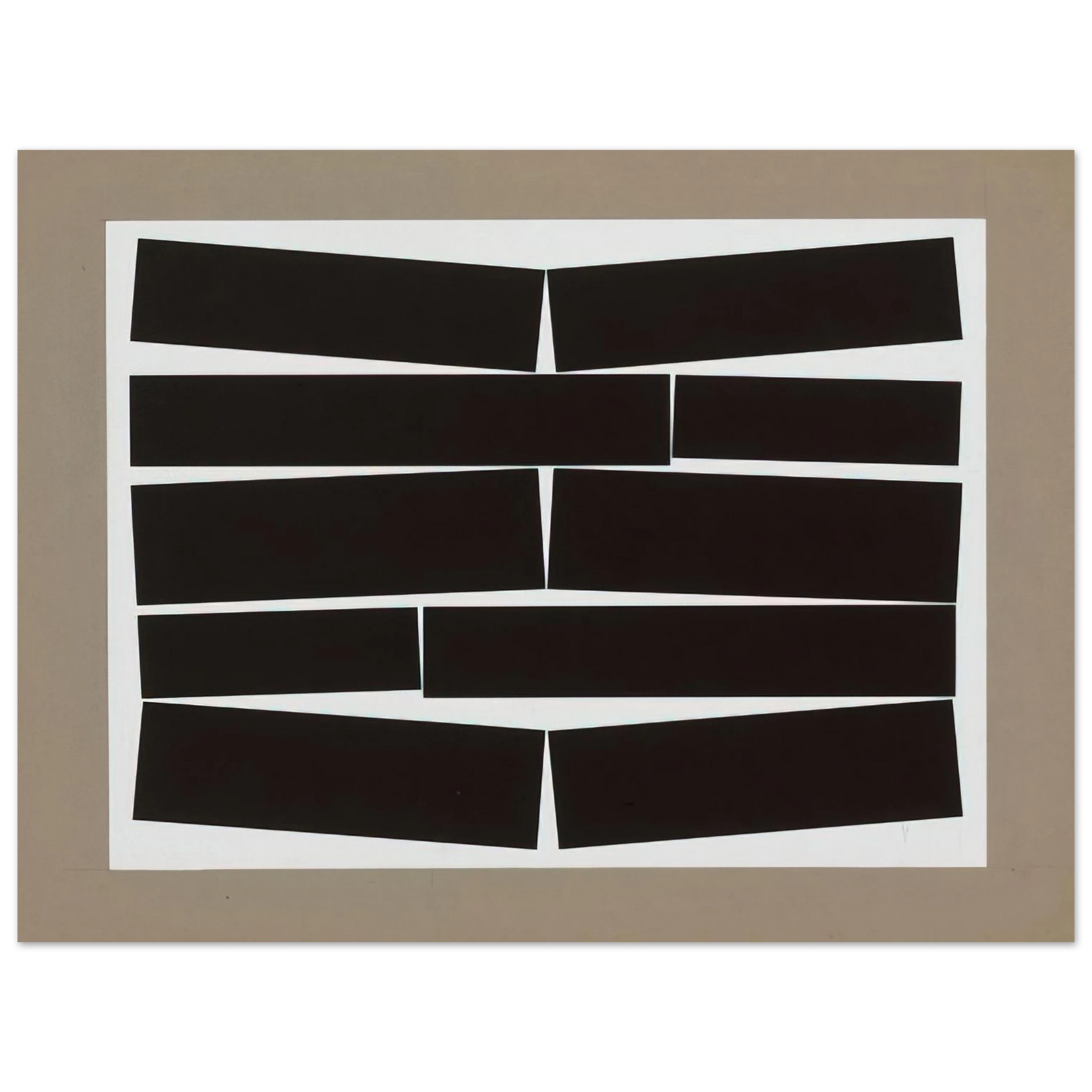 Helio Oiticica - Metaesquema Dois brancos - 1958 75x100 cm / 30x40inches Fine Art Poster