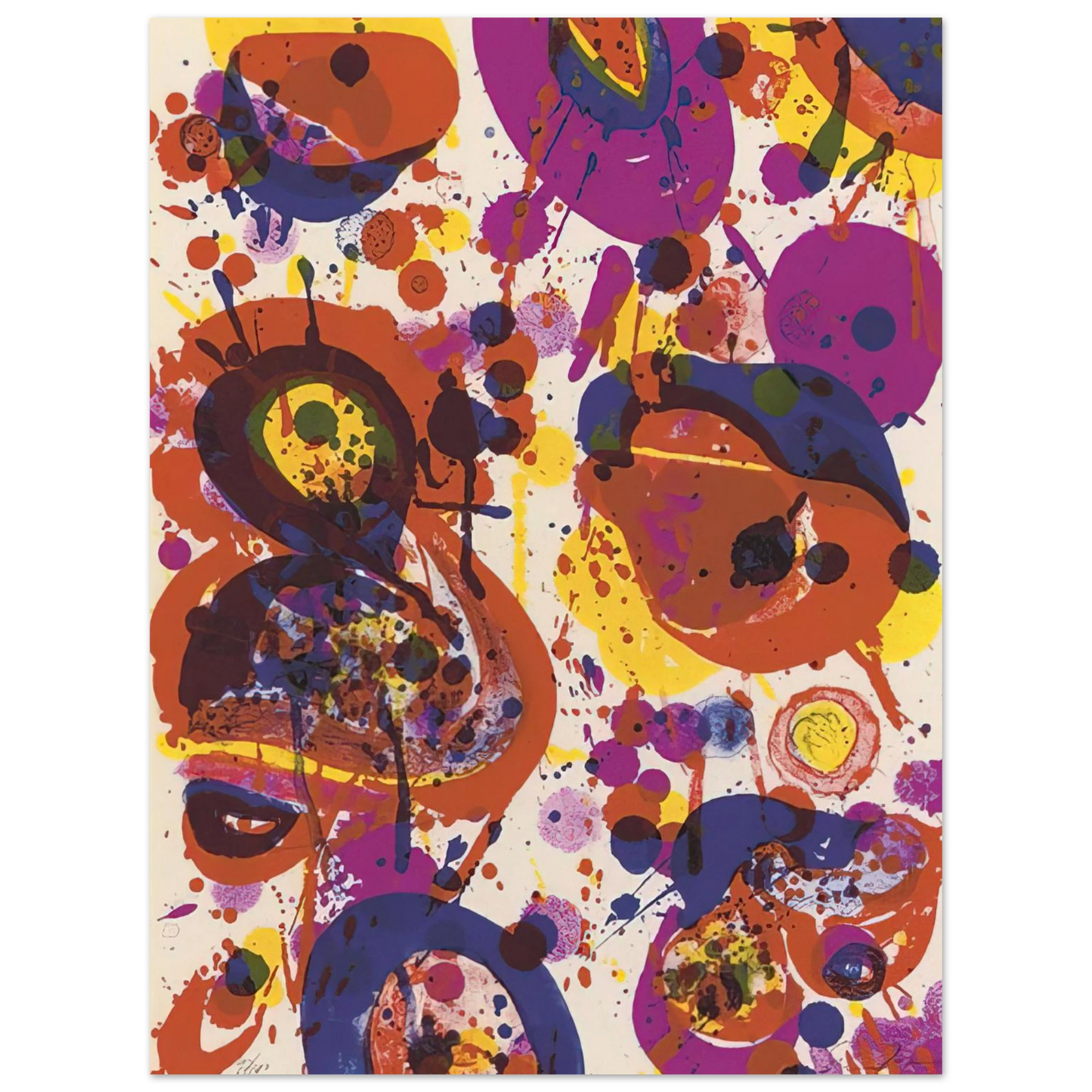 Sam Francis - Untitled from Pasadena Box Lembark L57 75x100 cm / 30x40inches Fine Art Poster