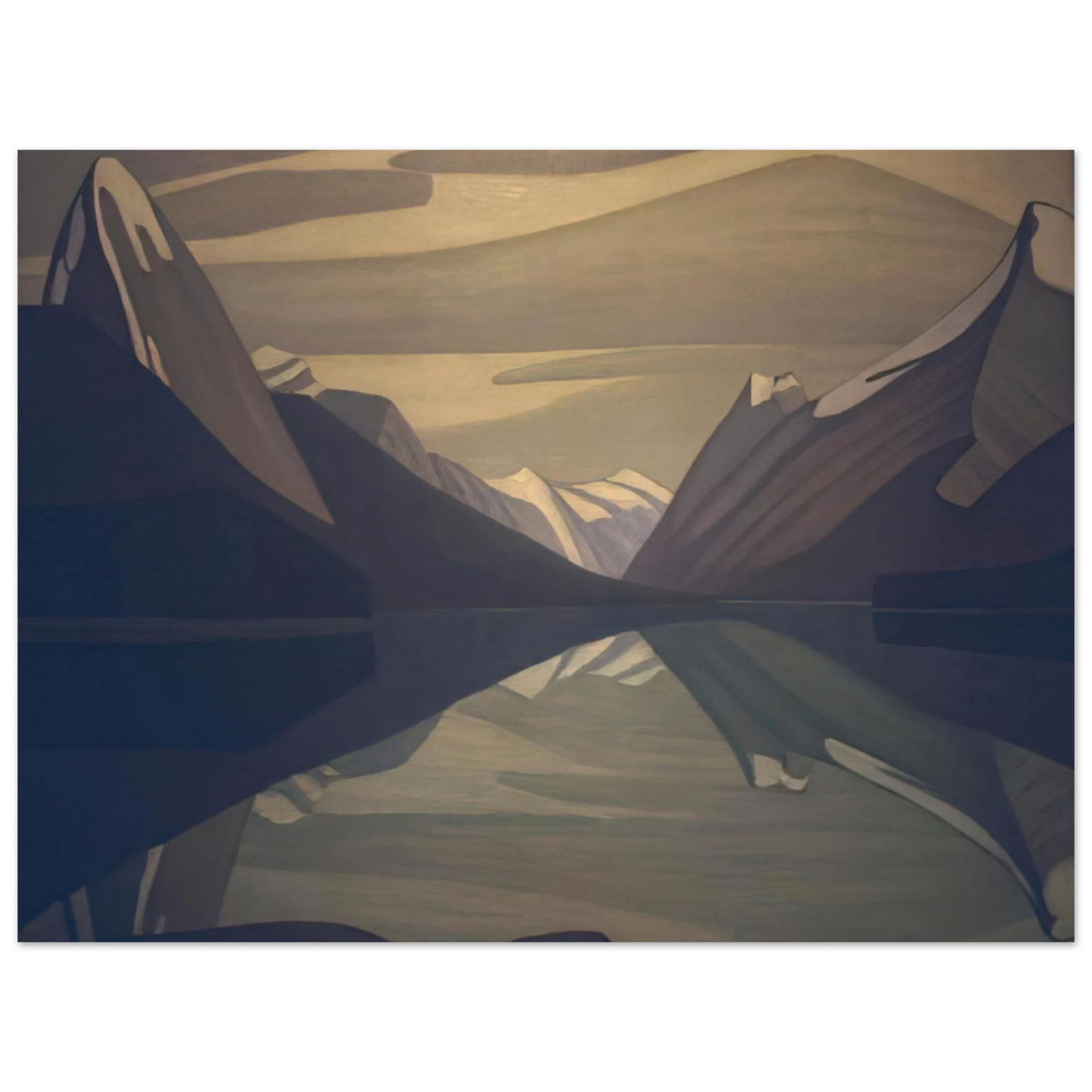 Lawren Harris - Maligne Lake, Jasper Park - 1924 75x100 cm / 30x40inches Fine Art Poster