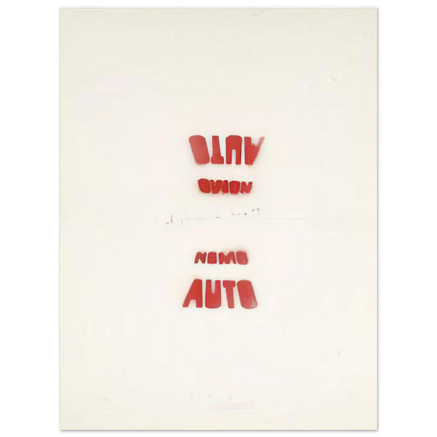 Alighiero Boetti - AUTO NOMO I VEDENTI 1979 75x100 cm / 30x40inches Fine Art Poster