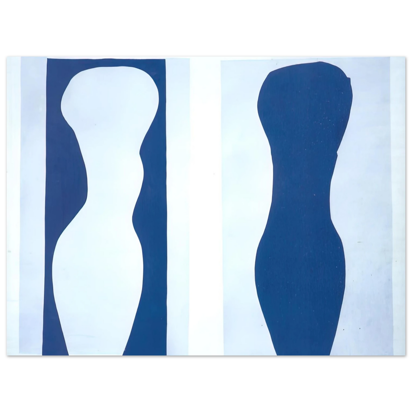 Henri Matisse - WHITE TORSO AND BLUE TORSO 1944 75x100 cm / 30x40inches Fine Art Poster
