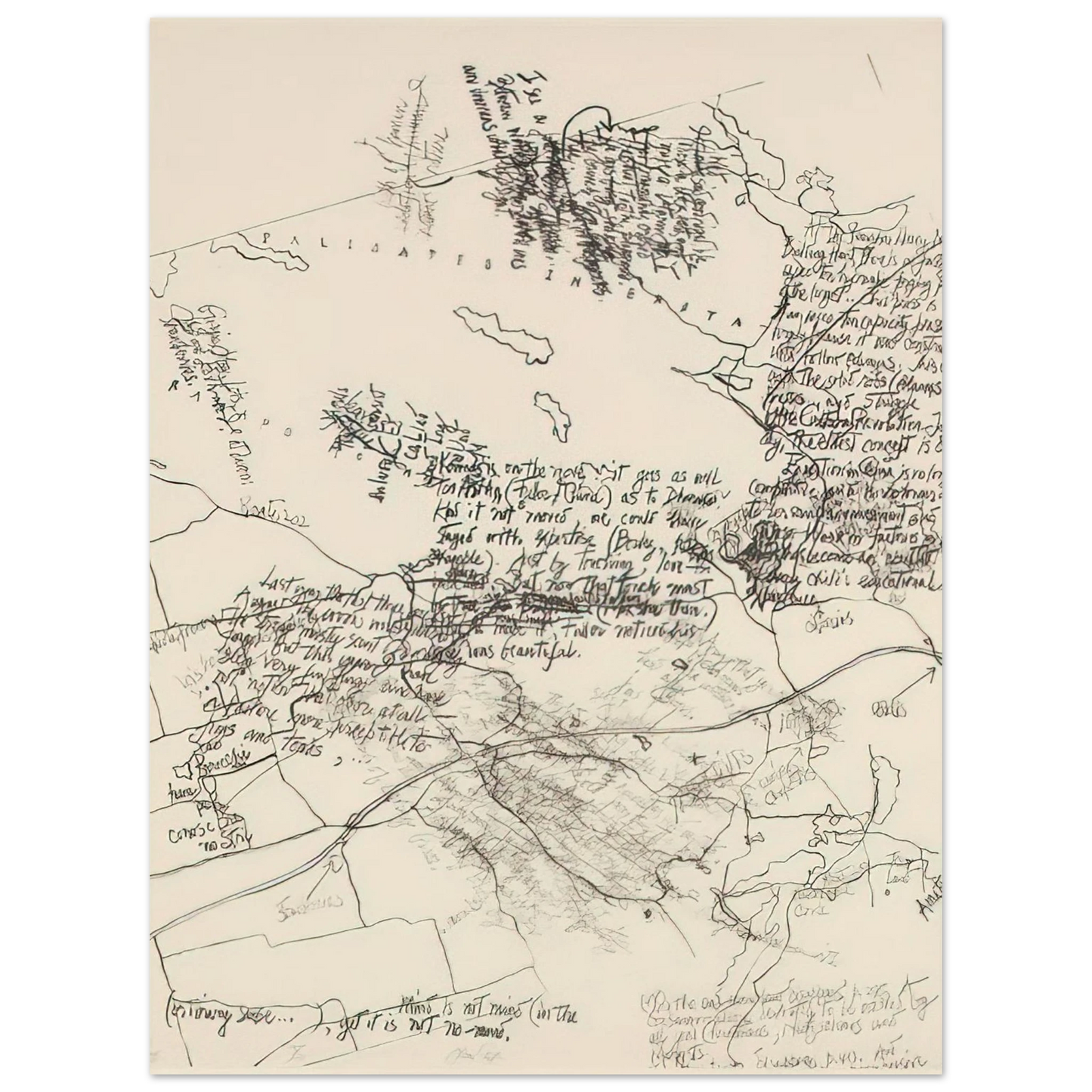 John Cage - Mushroom Book Plate X - 1972 75x100 cm / 30x40inches Fine Art Poster