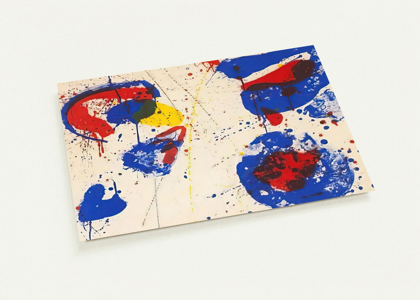Hurrah for the Red, White, and Blue By Sam Francis Pack of 10 Post Cards | Sam Francis Post Cards | A6 (10.5 x 14.8 cm) - 4.1 x 5.8 inches