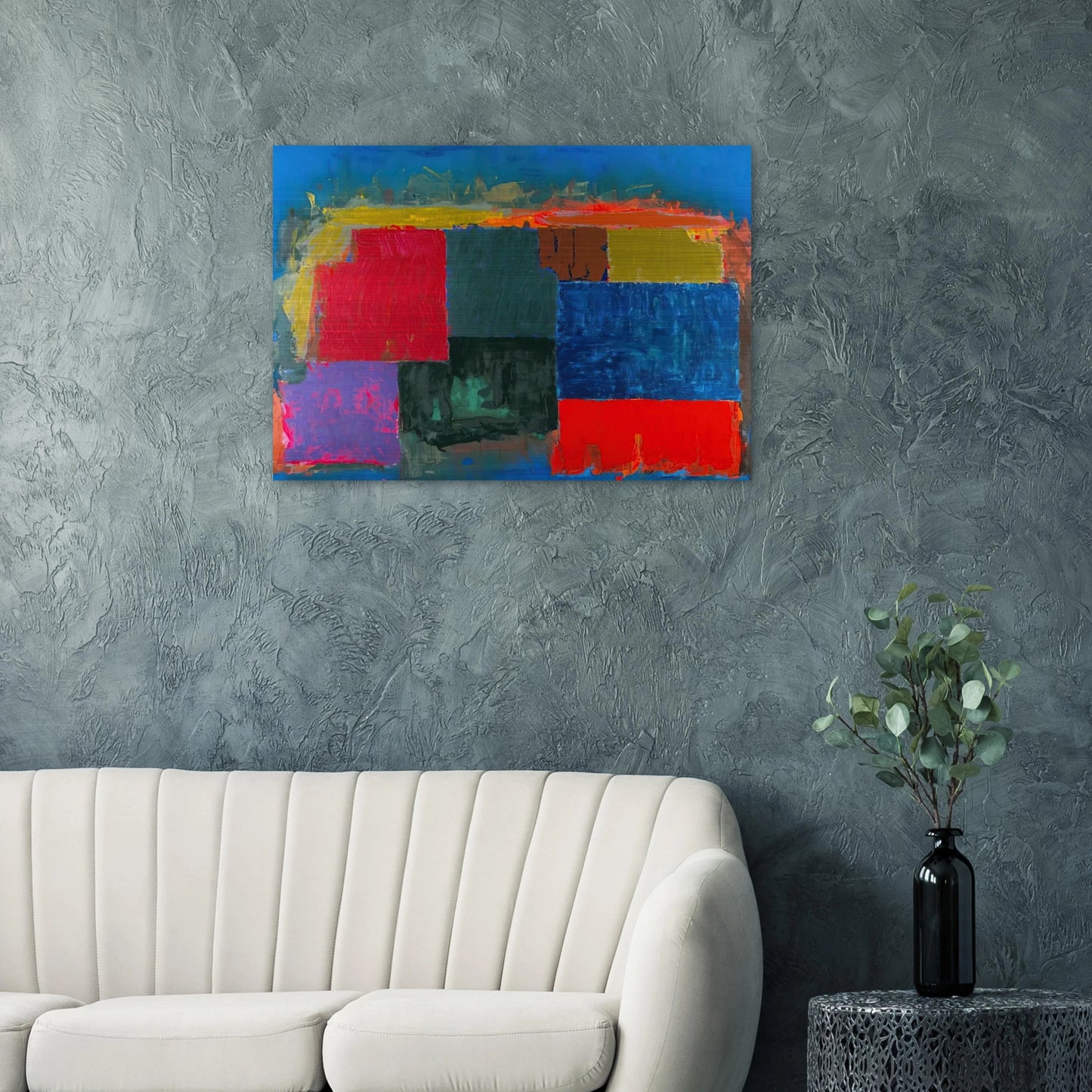 North Sound - 1979 - John Hoyland Brushed Aluminum Print - 70x100 cm / 28x40 inches | John Hoyland Aluminum Print | John Hoyland Prints