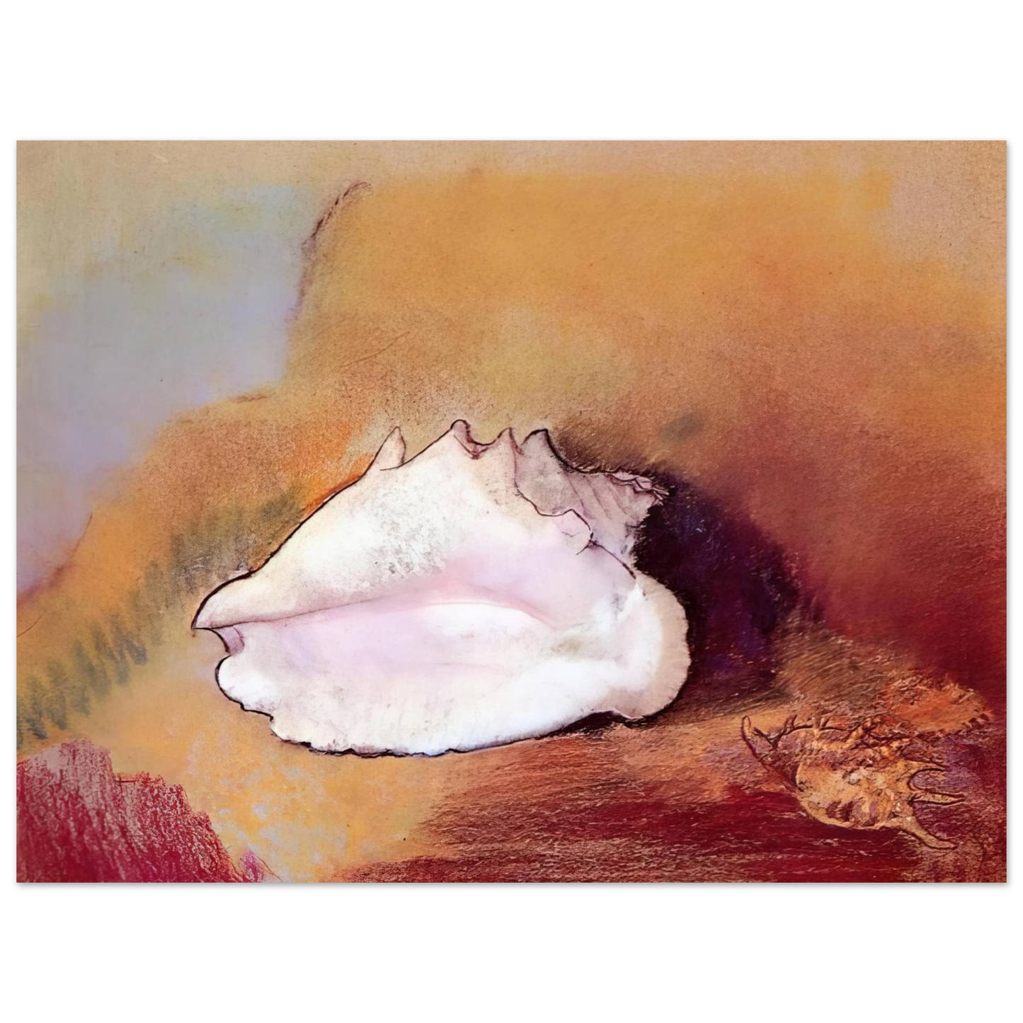 Odilon Redon - THE SEASHELL 1912 75x100 cm / 30x40inches Fine Art Poster