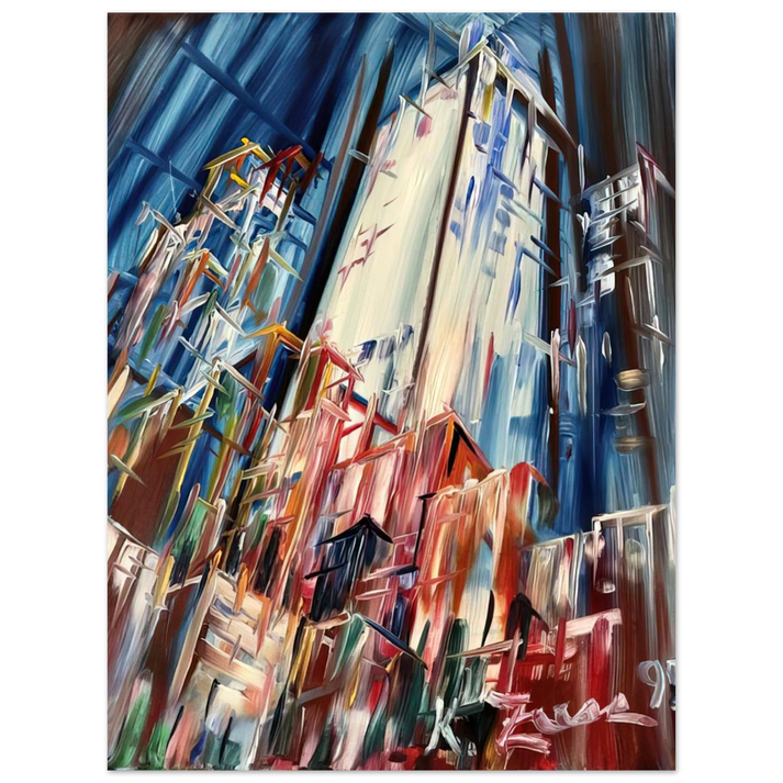 Konrad Zuse - Wolkenkratzer - 1995 Germany 75x100 cm / 30x40inches Fine Art Poster