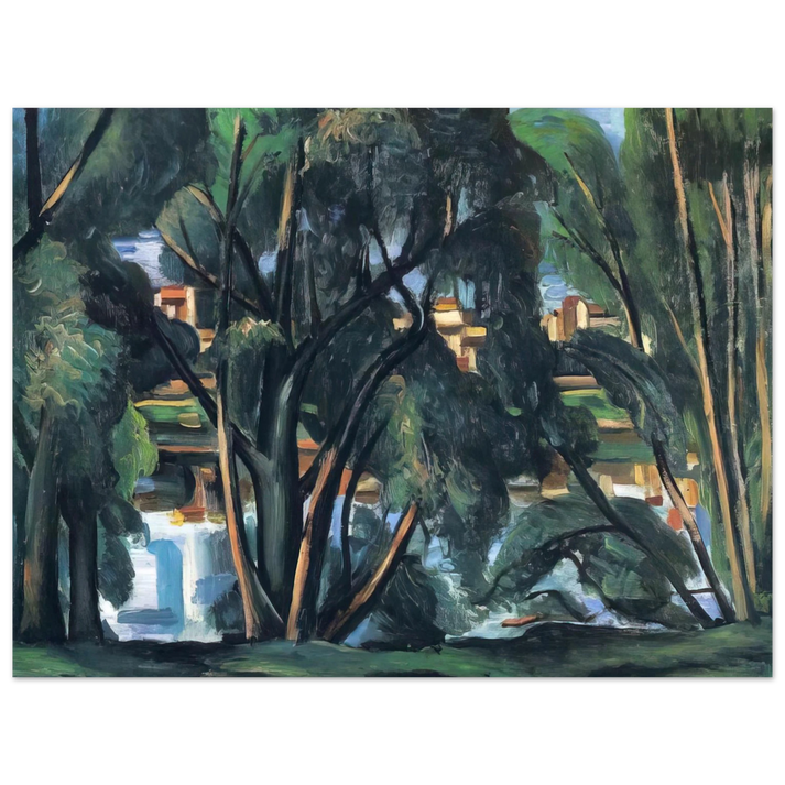 Andre Derain - TREES ON THE BANKS OF THE SEINE 1913 75x100 cm / 30x40inches Fine Art Poster